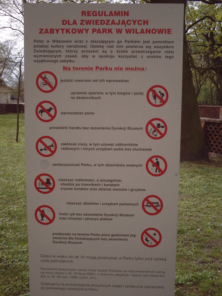 A park & its rules